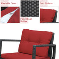 3-Piece Patio Rattan Rocking Chair Furniture Set product image