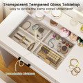 Vanity Desk with Mirror and Stool  product image