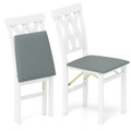 Folding Kitchen Chairs with Rubber Wood Frame (Set of 2 or 4) product image