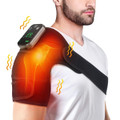 Cordless Knee Massager Heat Vibration Knee Heating Pad Electric Massage-Black 2 Pack product image