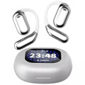 Bluetooth AI Translator Wireless Open Earphone 144 Language Real-Time Translate LED Full-Color Touch Screen Earphones Color Silver And White product image