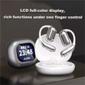 Bluetooth AI Translator Wireless Open Earphone 144 Language Real-Time Translate LED Full-Color Touch Screen Earphones Color Silver And White product image