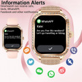 Smart Watch for Women,Android Smartwatch for Phones (Make Calls),1.75 Inch HD Fitness Tracker Watch with Sleep Monitor,110+ Sport Modes Fitness Watches product image