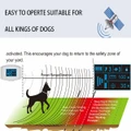 GPS Wireless Dog Fence,Boundary Containment System Safe Effective Beep Shock Dog Fence, Waterproof Training Collar Adjustable Control Range,Black product image