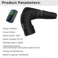 Electric Wireless Heating Vibration Shoulder Massager Brace Wrap with App Control,3 Levels Timer,LCD Display,Touch Detachable product image