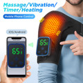 Electric Wireless Heating Vibration Shoulder Massager Brace Wrap with App Control,3 Levels Timer,LCD Display,Touch Detachable product image