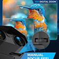 Night Vision Goggles - 5K Night Vision Binoculars with Flashlight, Infrared Binoculars 3 Inch Large Screen 10X Digital Zoom External Flashlight for Camping product image