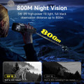4K Infrared Digital Binoculars 800M Range Telescope Camera 10 X Digital Zoom Infrared Night Vision Goggles 3inch Screen for Saving Camping Photo product image