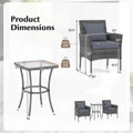 3-Piece Cushioned Patio Furniture Set product image
