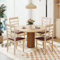 Wooden Dining Chair with Padded Seat (Set of 2 or 4) product image