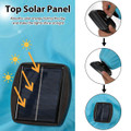 10FT Solar Patio Umbrella with 96 LED Lights and 35° Tilt product image