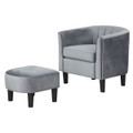Barrel Chair with Ottoman Footrest  product image