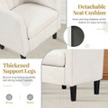 Barrel Chair with Ottoman Footrest  product image