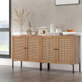 Rattan Buffet Sideboard Wine Cabinet (Set of 2) product image