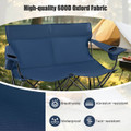 2-Person Outdoor Folding Loveseat with Cup Holders product image
