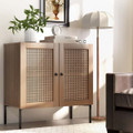 Rattan Buffet Sideboard Cabinet with Adjustable Shelf product image