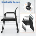 Stackable Office Guest Mesh Chairs (Set of 2 or 4) product image