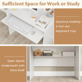 Computer Desk with Magnetic Whiteboard and Adjustable Shelf product image