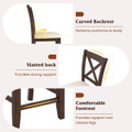 Rubber Wooden Bar Stools with Footrest (Set of 2 or 4) product image