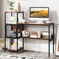 Computer Desk with 2-Tier Open Shelves product image