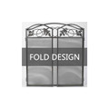 Amagabeli 3-Panel Pewter Wrought Iron Fireplace Screen with Protective Mesh product image