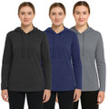 Women's Loose Fit, Lightweight Cotton Hoodie (3-Pack) product image