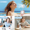 1200mAh Foldable Travel Fan with 3 Modes and LED Light product image