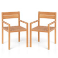 Outdoor Teak Wood Dining Chairs product image