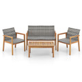 4-Piece Outdoor Furniture Set with Acacia Wood Frame  product image