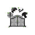 Amagabeli Fireplace Screen with Doors product image