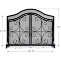 Amagabeli Fireplace Screen with Doors product image