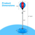 Boxing Punching Bag with Height Adjustable Stand and Boxing Gloves product image