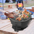 Round Hibachi Grill with 12" Double-Sided Grate and Coal Door product image