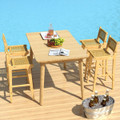 Outdoor Patio Bar Height Teak Wood Bar Stool product image
