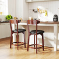23.5" Bar Stool Set with Curved Backrest (Set of 2 or 4) product image