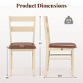 Wooden Dining Chairs with Curved Backrest  product image