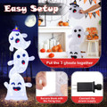 4-foot Stacked Ghosts Decoration with 120 LED Lights product image