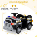 12V Kids' Ride-On Toy Emergency Vehicle with 30W Motor product image