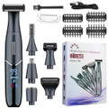 6-in-1 Women Electric Shaver Replaceable Heads for Whole Body Private Epilator Shaving Razor Nose Hair Trimmer Color Black product image