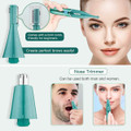6-in-1 Women Electric Shaver Replaceable Heads for Whole Body Private Epilator Shaving Razor Nose Hair Trimmer Color Green product image