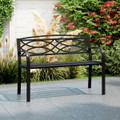 45.5" Outdoor Patio Garden Bench with Curved Armrests product image