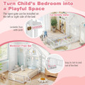 Twin Size Floor Bed with House-Shaped Headboard product image