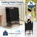 6-Piece Patio Dining Set with Umbrella and Rippled Glass Tabletop product image
