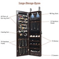 Mirrored Wall or Door Mounted Jewelry Cabinet product image