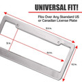 Matte Aluminum License Plate Frame product image