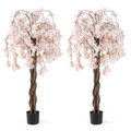 5.5-foot Tall Artificial Cherry Blossom Tree (1- or 2-Pack) product image