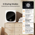 Compact Mini Clothes Dryer with Stainless Steel Tub product image