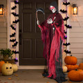 8-foot Animatronic Reaper with Sickle Glowing and LED Eyes product image
