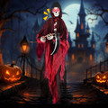 8-foot Animatronic Reaper with Sickle Glowing and LED Eyes product image