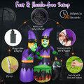 6-Foot Witches with Cauldron Inflatable product image